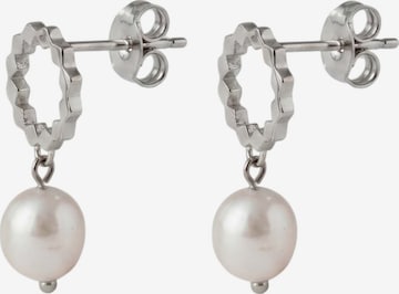 Boucles d'oreilles 'Aura Pearl' PURELEI en argent : devant