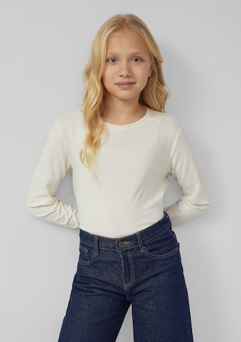 s.Oliver Μπλουζάκι σε μπεζ: μπροστά