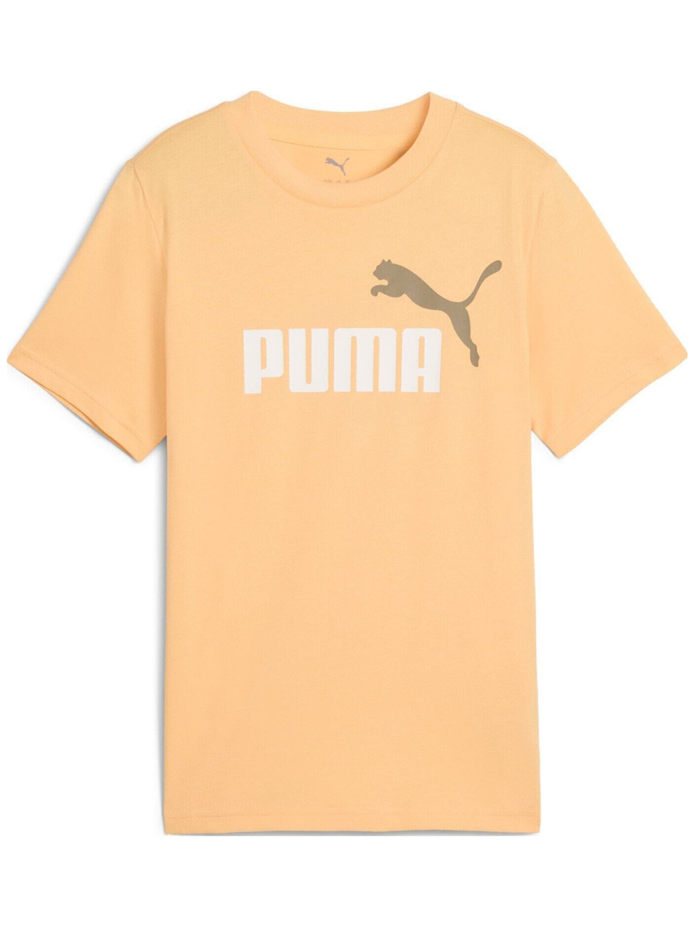 PUMA - Camiseta 'Puma Ess 2 Color No.1 Logo Tee B' en naranja: frente