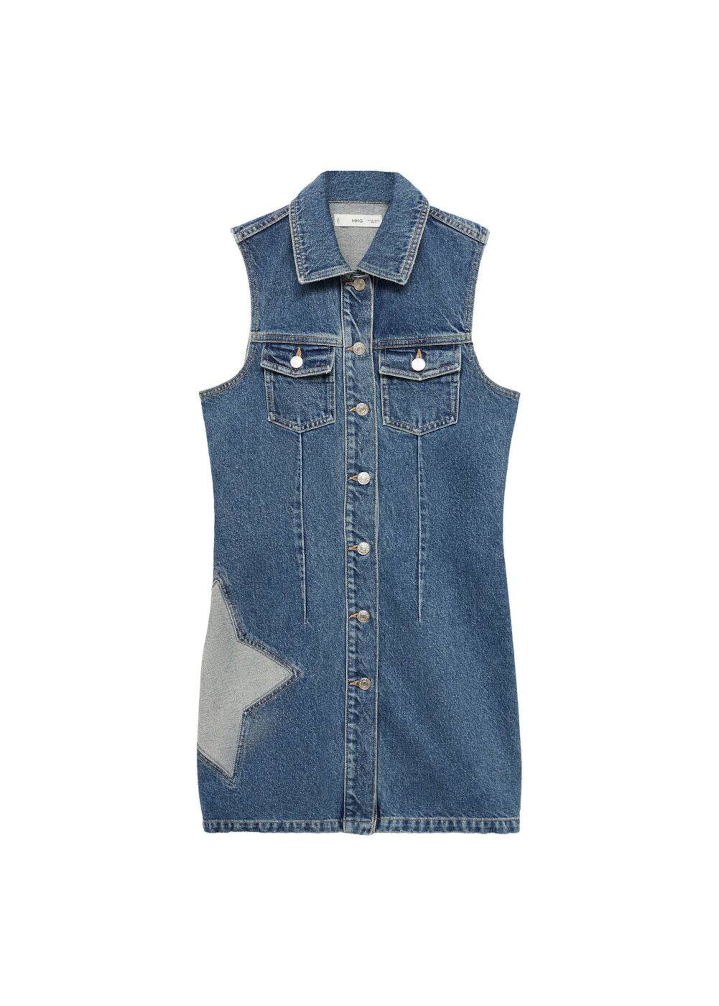 Abito camicia 'Ashley' di MANGO in blu: frontale