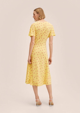 MANGO Letné šaty 'manzano' - Žltá