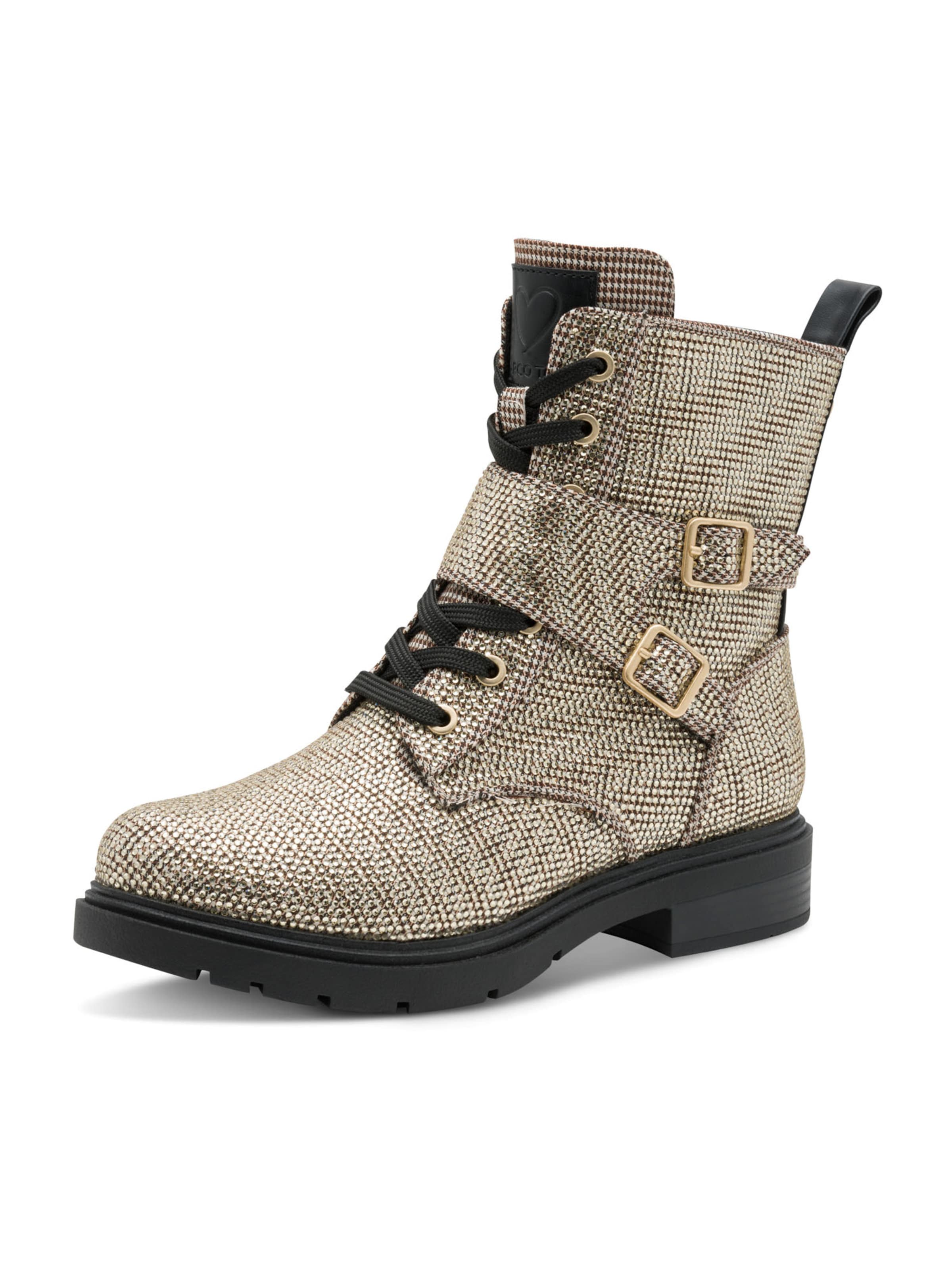 MARCO TOZZI Veterlaarsjes in Beige: voorkant