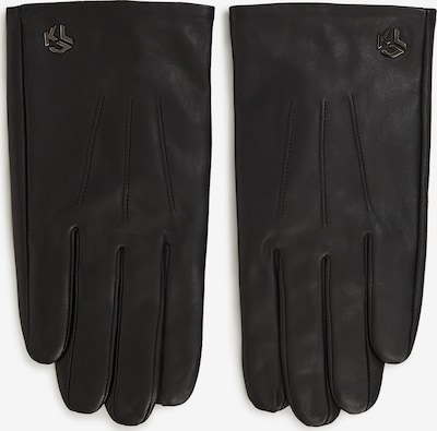 KARL LAGERFELD JEANS Fingerhandschuhe in schwarz, Produktansicht