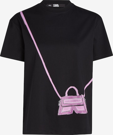 Karl Lagerfeld Shirt 'Ikon' in Zwart: voorkant