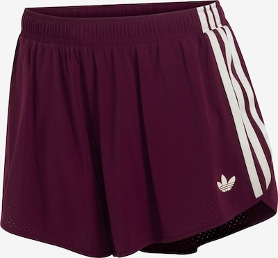 XS/įprastas ilgis dydžio Sportinės kelnės iš ADIDAS PERFORMANCE, spalva – burgundiško vyno spalva / balta, Prekių apžvalga