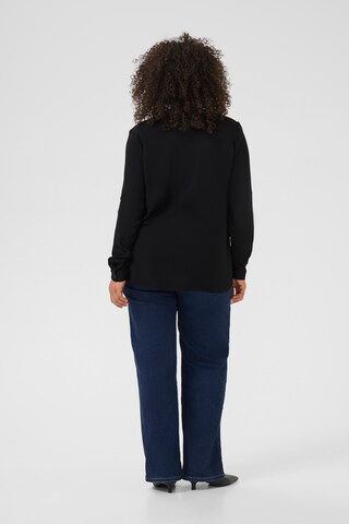KAFFE CURVE Bluse 'Sida' in Schwarz
