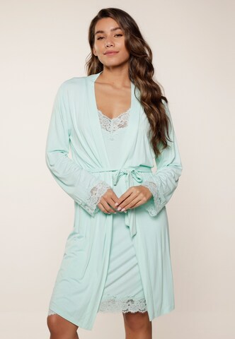 LingaDore Dressing gown in Blue: front