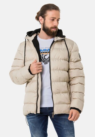 CIPO & BAXX Steppjacke in Beige