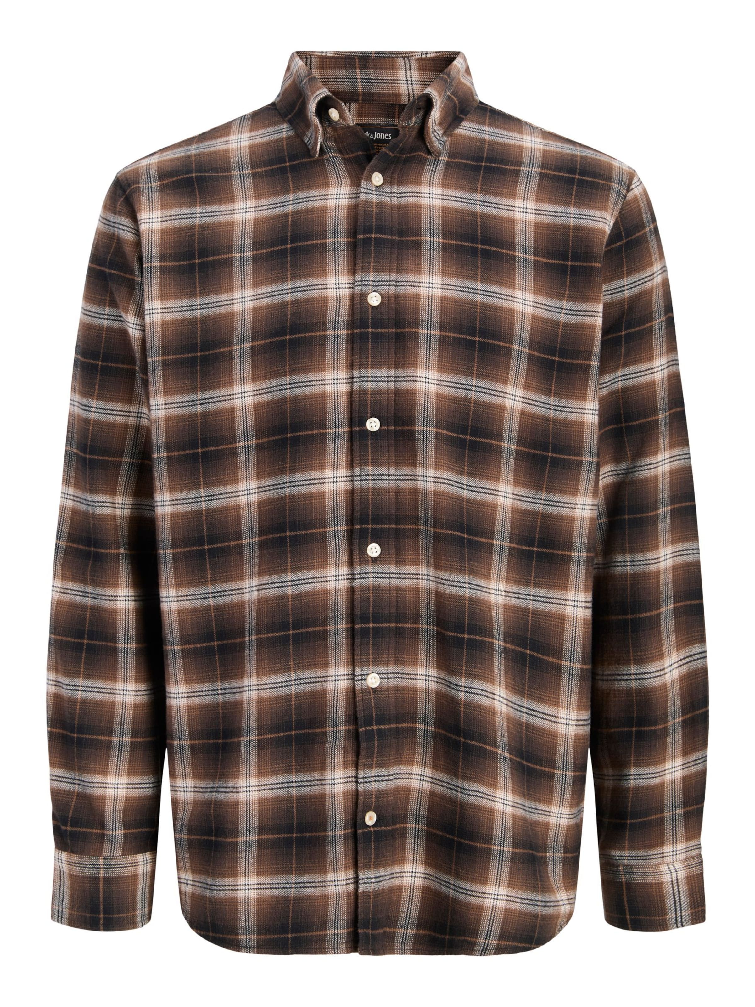 Jack & Jones Plus Hemd 'JJEField' in Schwarz: Vorderseite