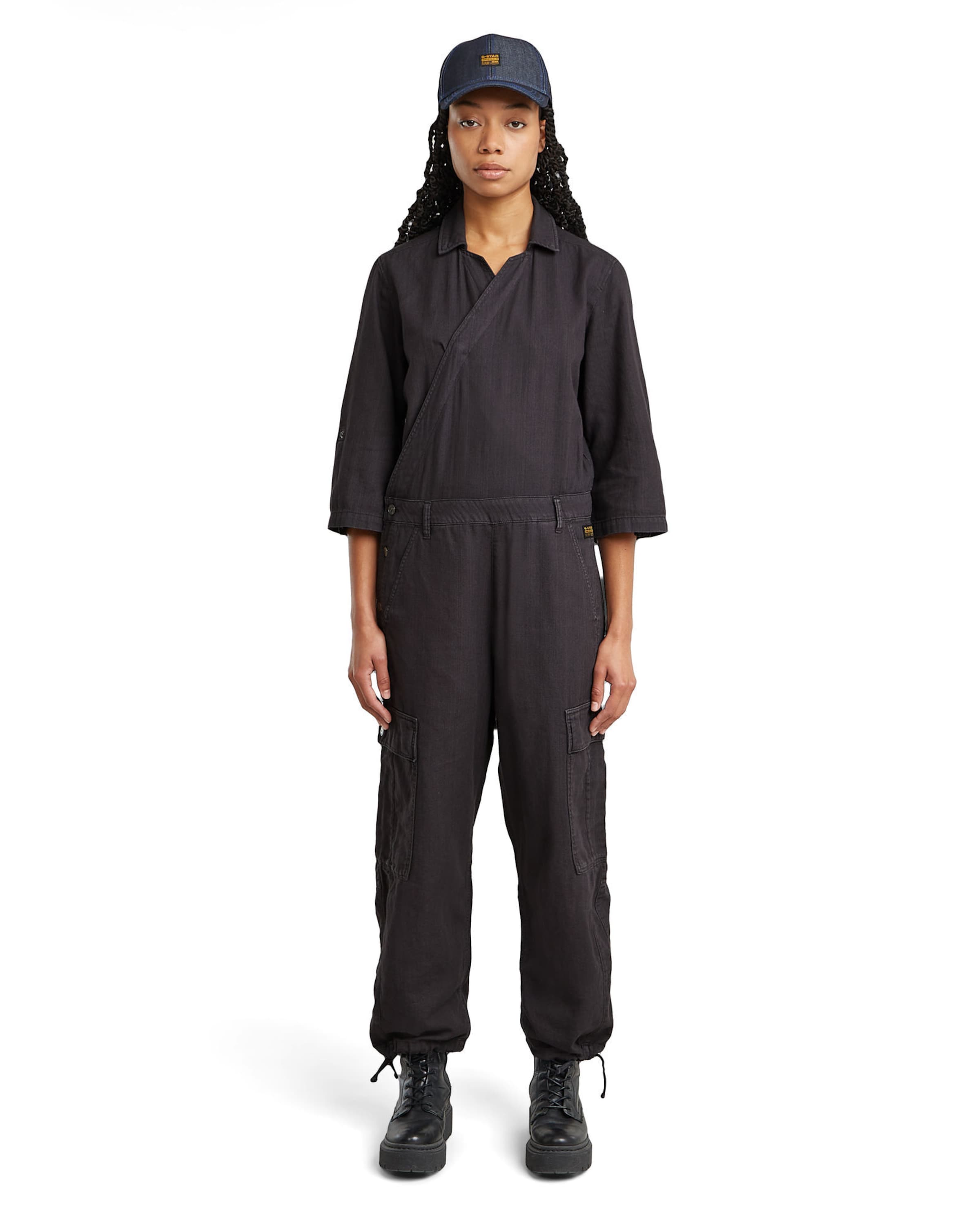 G-STAR Jumpsuit in Grijs: voorkant
