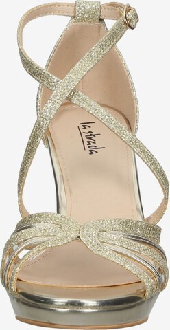 LA STRADA Strap Sandals in Gold