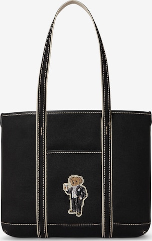 Polo Ralph Lauren Shopper in Zwart: voorkant