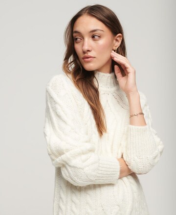 Superdry Knitted dress in White