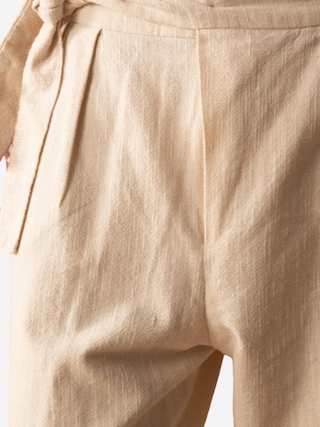 Wide Leg Pantalon à pince Giesto en beige