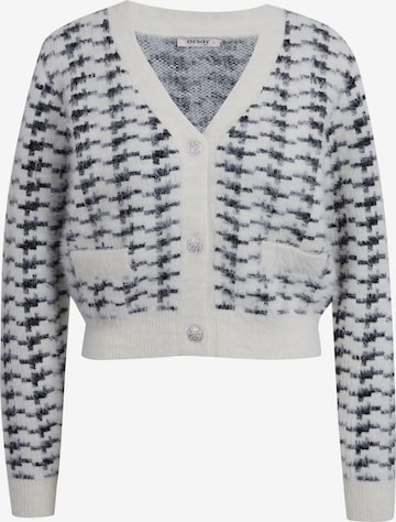 Orsay Knit Cardigan in White: front