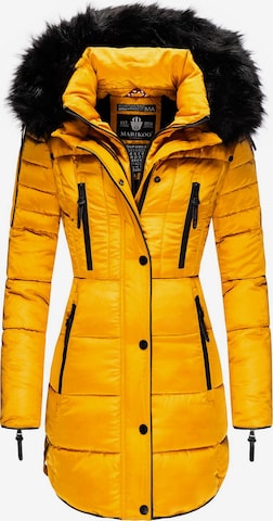 Cappotto invernale 'Moonshine' di MARIKOO in giallo: frontale