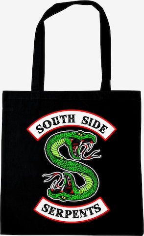 LOGOSHIRT Stofftasche 'Riverdale South Side Serpent' in Schwarz: predná strana