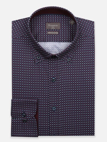 Slim fit Camicia business di 7Camicie in blu: frontale