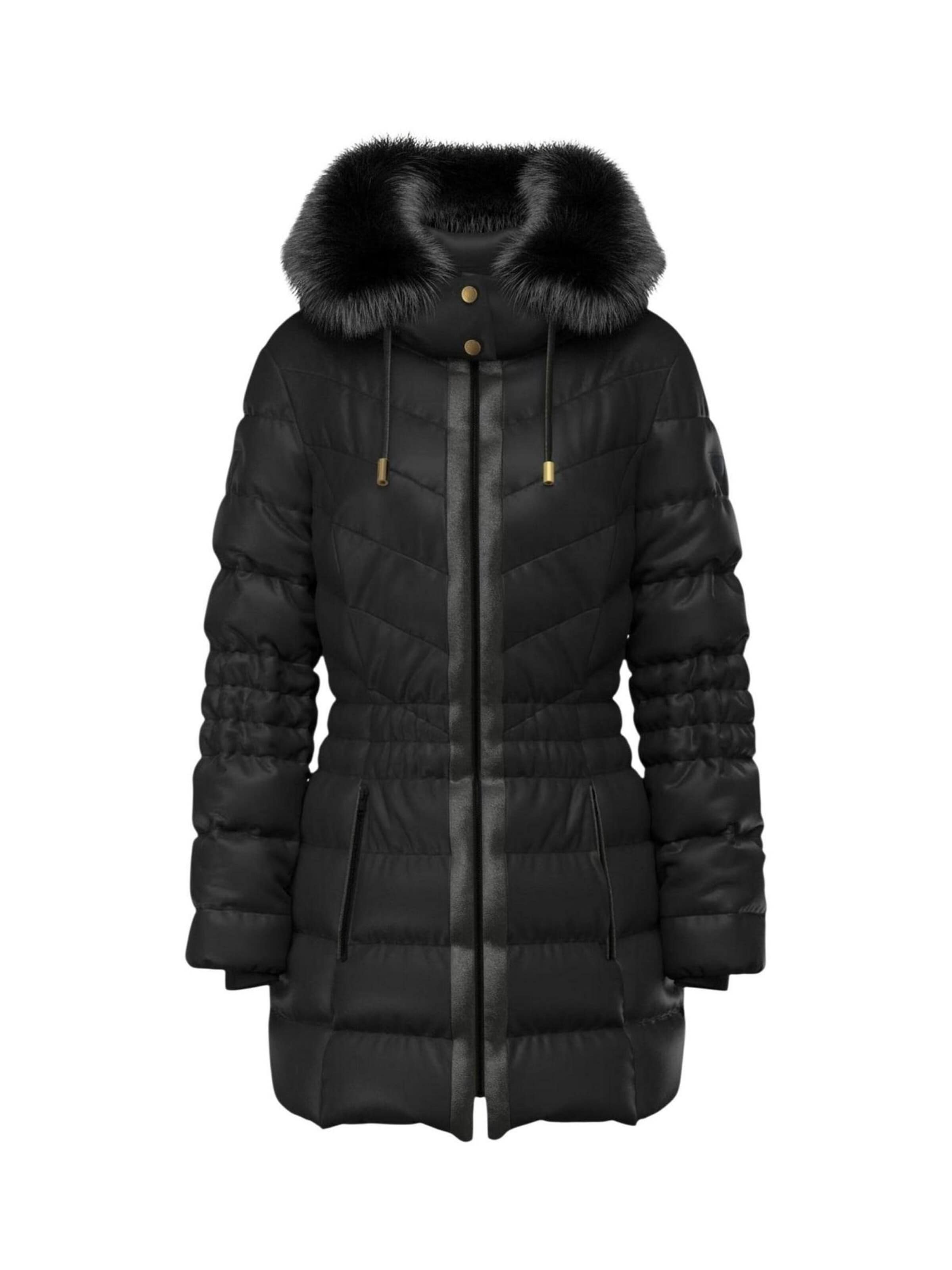 GUESS Winterjas 'JOLANDA STRETCH PUFF W6BL77 W4713' in Zwart