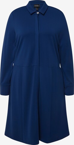 Robe-chemise Ulla Popken en bleu : devant