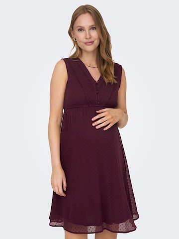 Only Maternity Dress 'Mama ' in Red: front