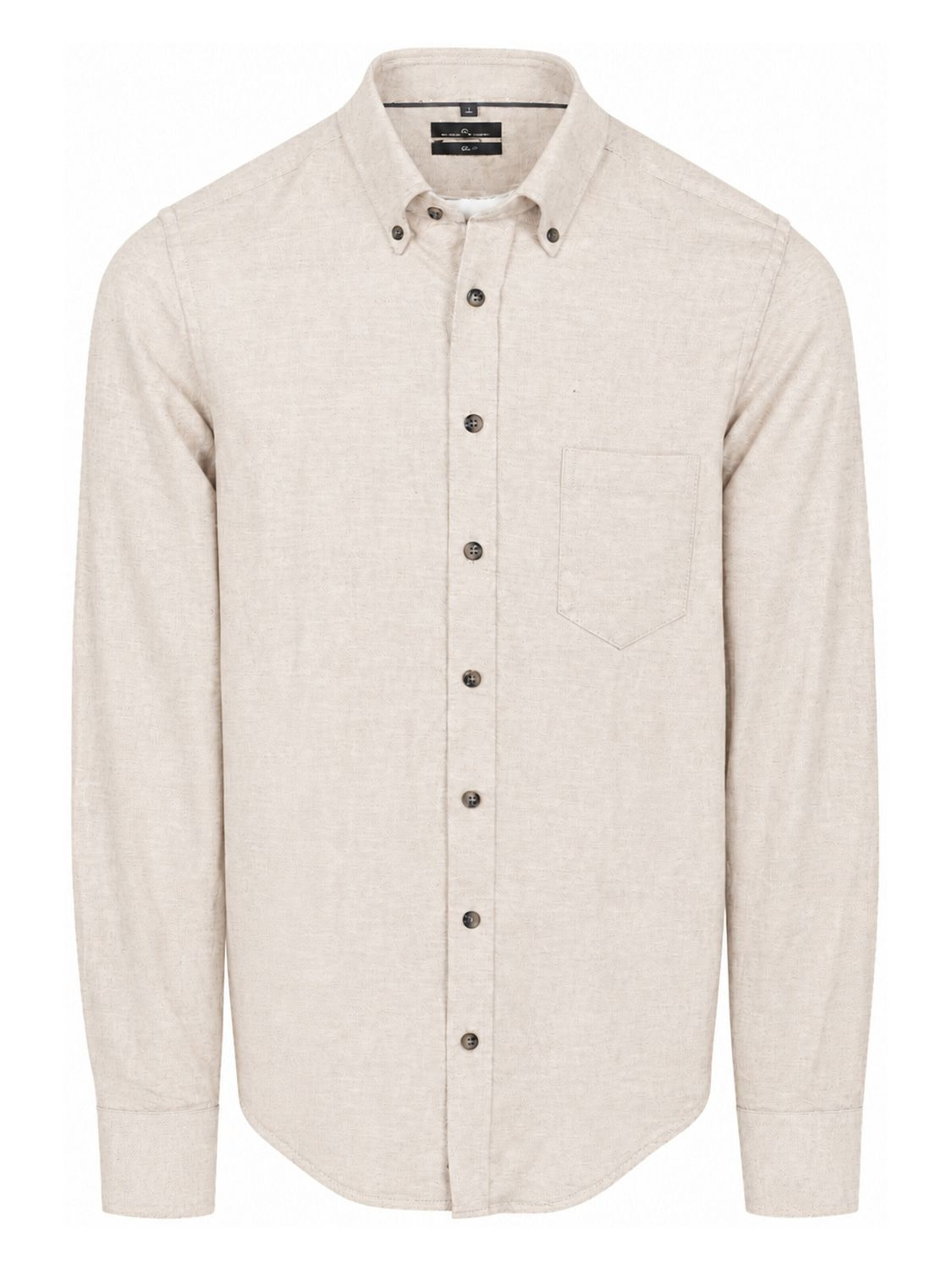 CASA MODA Regular fit Overhemd in Beige: voorkant