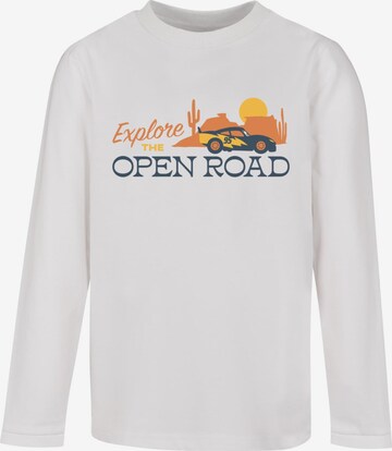 T-Shirt 'Cars - Explore The Open Road' ABSOLUTE CULT en blanc : devant