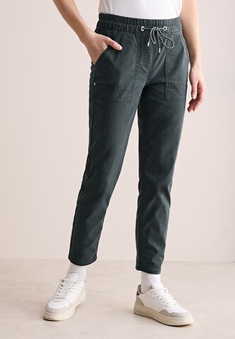 CECIL Slim fit Pants in Green: front