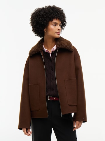TOMMY HILFIGER Winter jacket in Brown: front