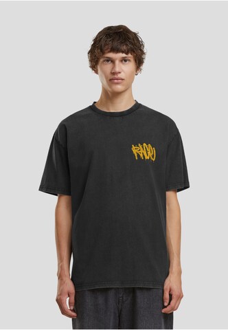 Mister Tee - Camisa 'Street Race' em preto: frente