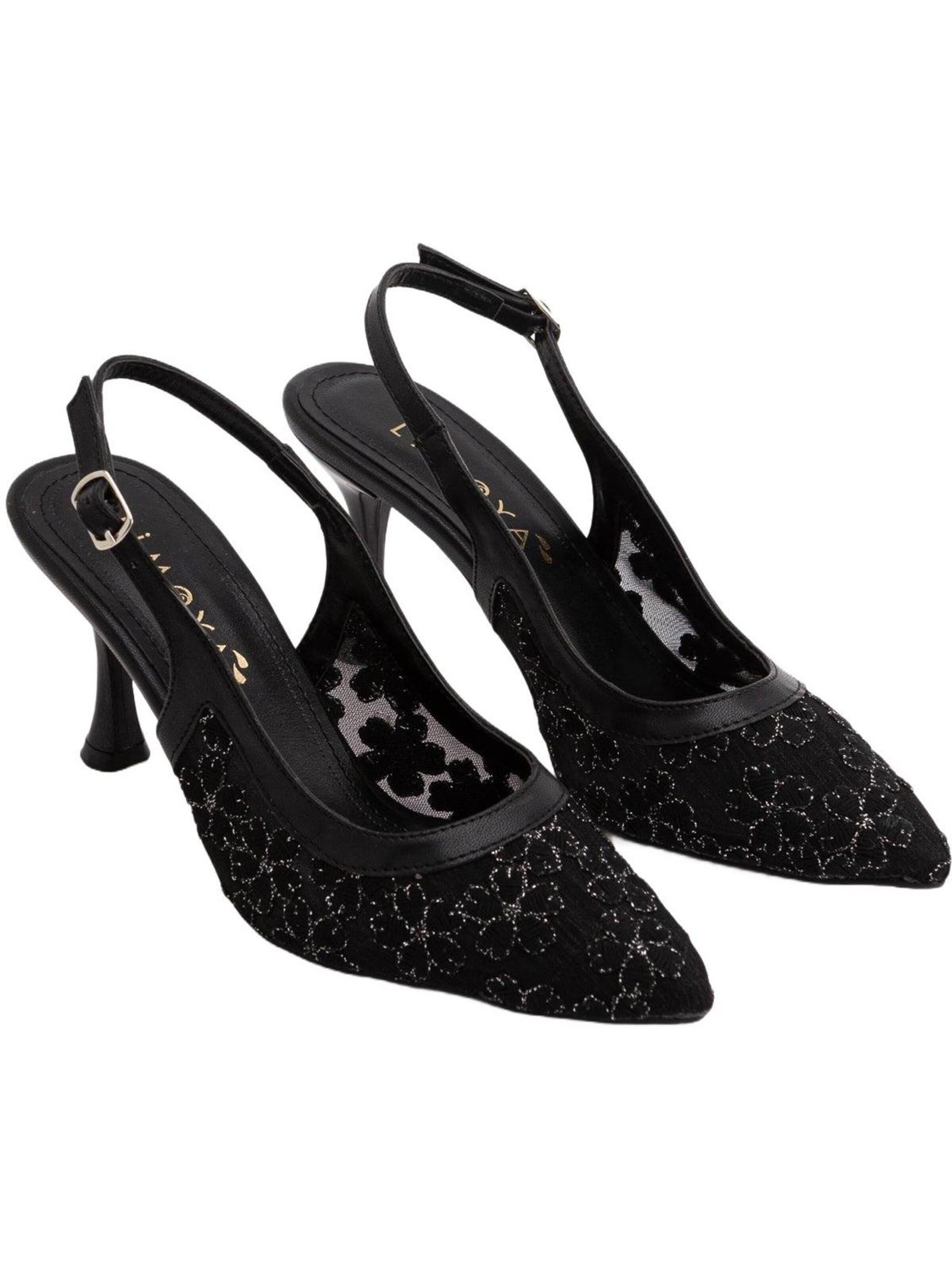Limoya Slingpumps 'Kamelie'‌‌‌ in Schwarz