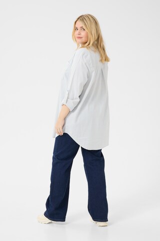 KAFFE CURVE Blouse 'KCNana' in Blauw