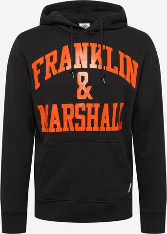 FRANKLIN & MARSHALL Sweatshirt in Zwart: voorkant