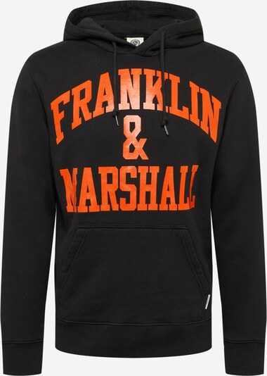 FRANKLIN & MARSHALL Sweatshirt in orange / schwarz, Produktansicht