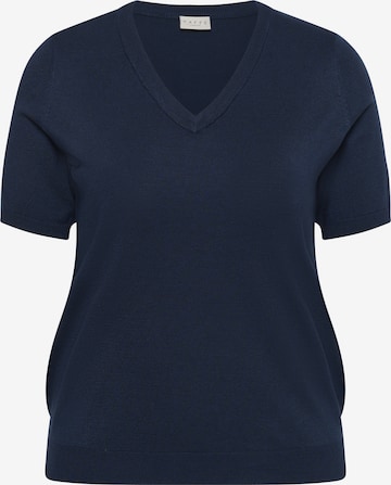 KAFFE CURVE - Jersey 'Lizzy' en azul: frente