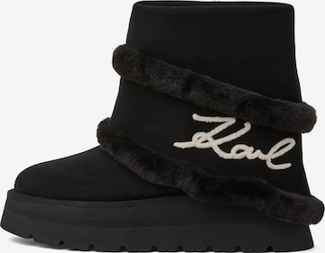Karl Lagerfeld - Botas de nieve ' Skylar' en negro: frente