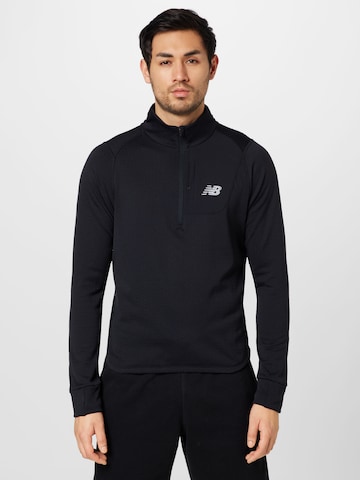 new balance - Camisa funcionais em preto: frente