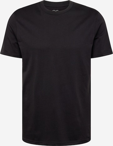 T-Shirt QS en noir : devant