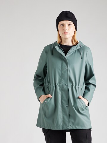 Vero Moda Curve Weatherproof jacket 'VMMALOU' in Green: front