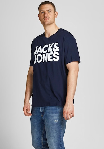 Jack & Jones Plus Shirt 'JJECorp' in Blue: front