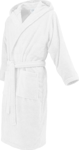 celodoro Long Bathrobe 'Home & Spa Collection' in White: front