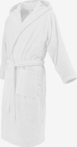 celodoro Long Bathrobe 'Home & Spa Collection' in White: front