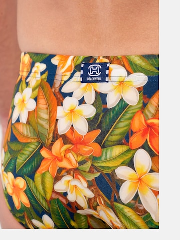 HOM Badehose ' Swim Mini Briefs Etna ' in Grün