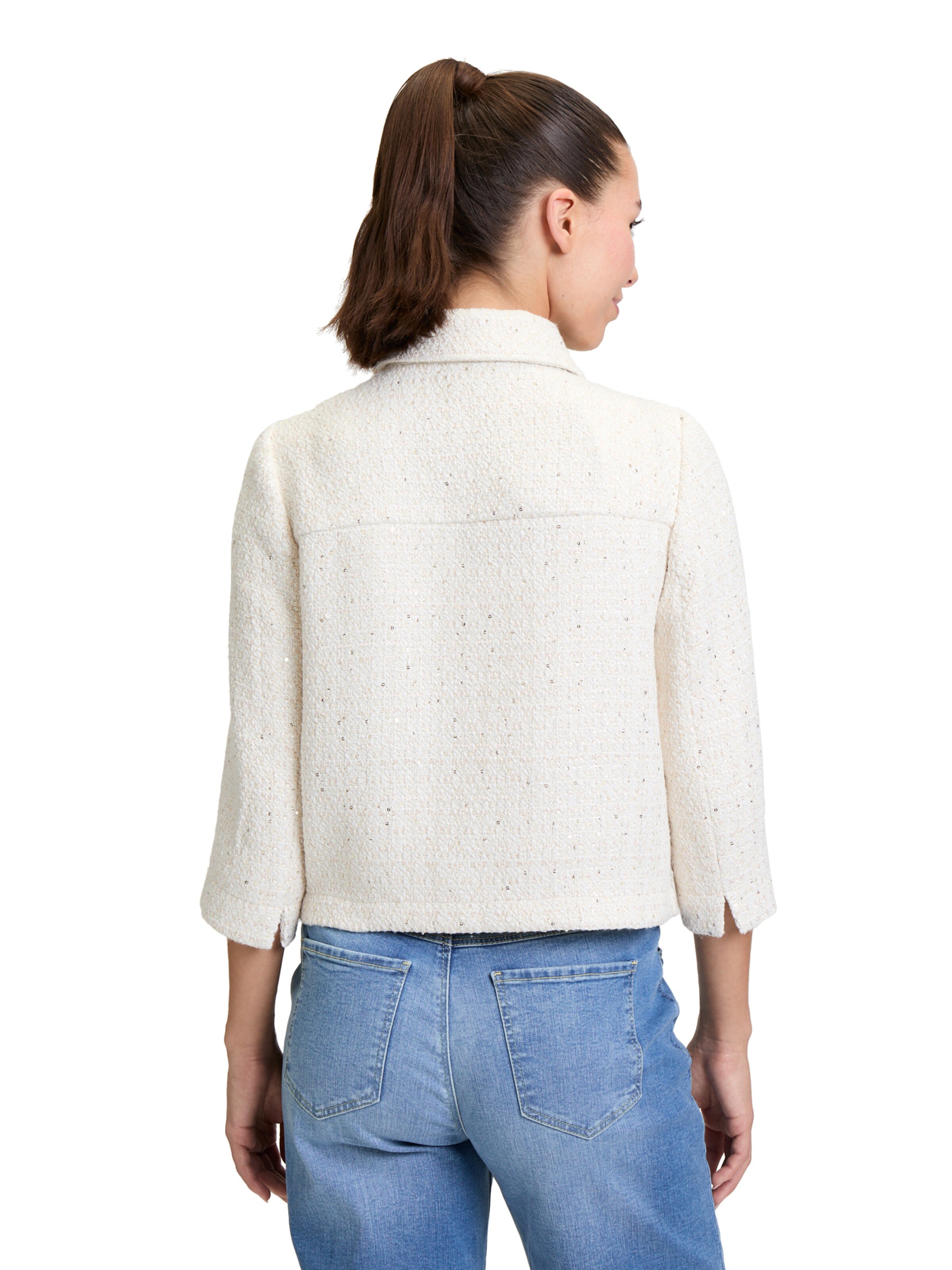 Cartoon Blazer in Beige