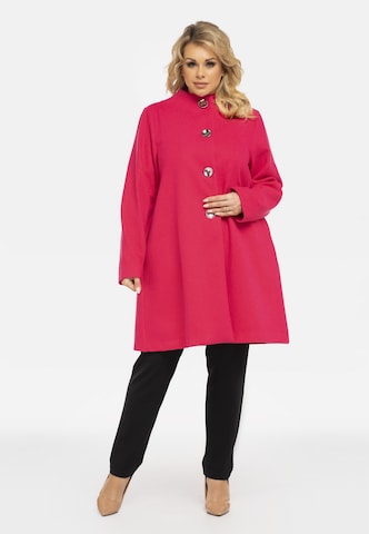 Manteau mi-saison 'Tipol' Karko en rose : devant