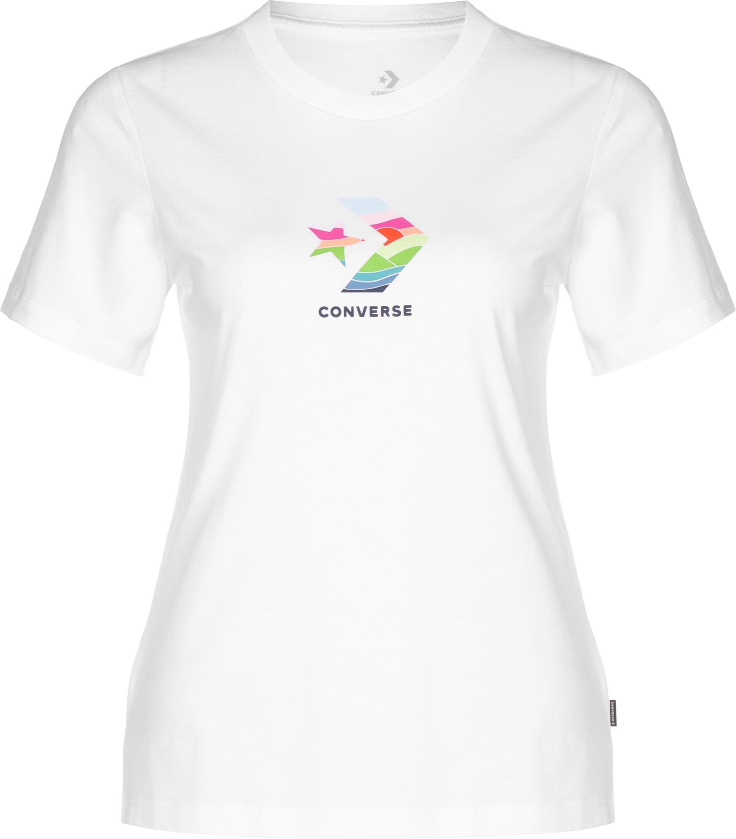 CONVERSE Tričko 'Sun Fill Star' – bílá: přední strana