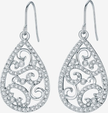Boucles d'oreilles Lulu & Jane en argent : devant