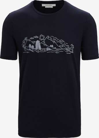 T-Shirt fonctionnel 'Tech Lite II' ICEBREAKER en bleu : devant