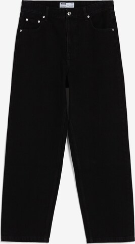 Wide Leg Jean Bershka en noir : devant