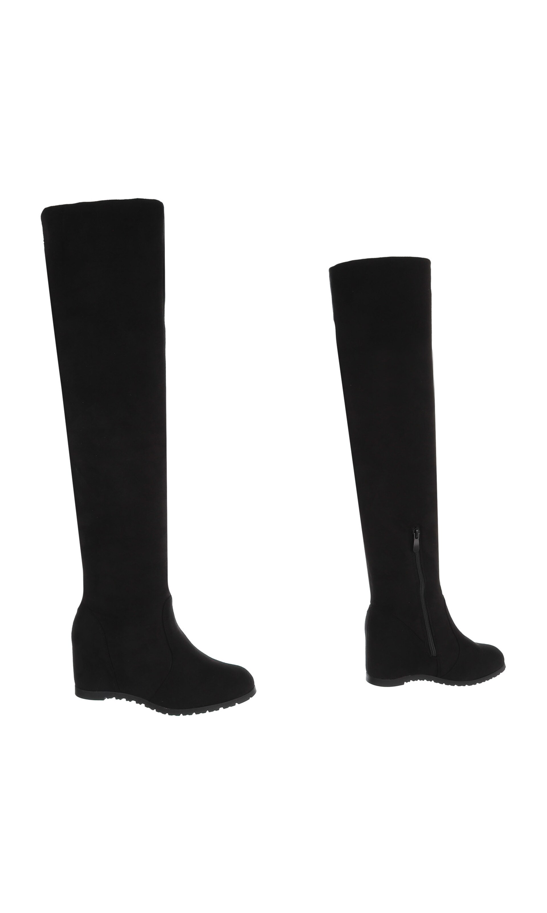 Ital-Design Overknees in Schwarz